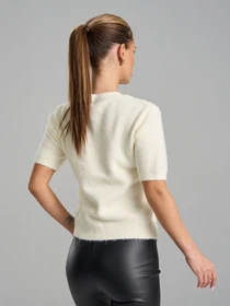 Свитеры и кардиганы ISSA Plus модель SA-2792P_молочный Фото