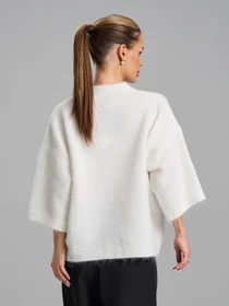 Свитеры и кардиганы ISSA Plus модель SA-5448B_белый Фото