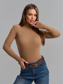 Свитеры и кардиганы ISSA Plus модель WN19-95_светло_коричневый Фото