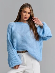 Свитеры и кардиганы ISSA Plus модель WN20-773_голубой Фото