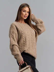 Свитеры и кардиганы ISSA Plus модель WN20-774_бежевый Фото
