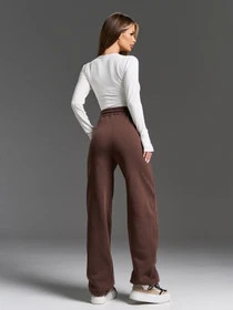 Штани ISSA Plus модель 15918_темно_коричневый Фото