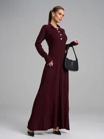 Сукні ISSA Plus модель 15898_темно_бордовый Фото