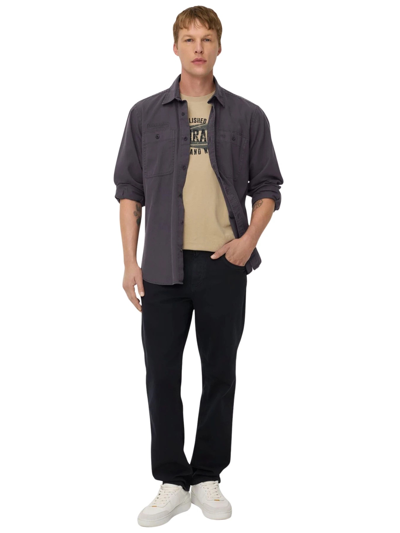 Сорочки Camel Active модель 409111-8S11-48 Сорочки Camel Active модель 409111-8S11-48 Фото