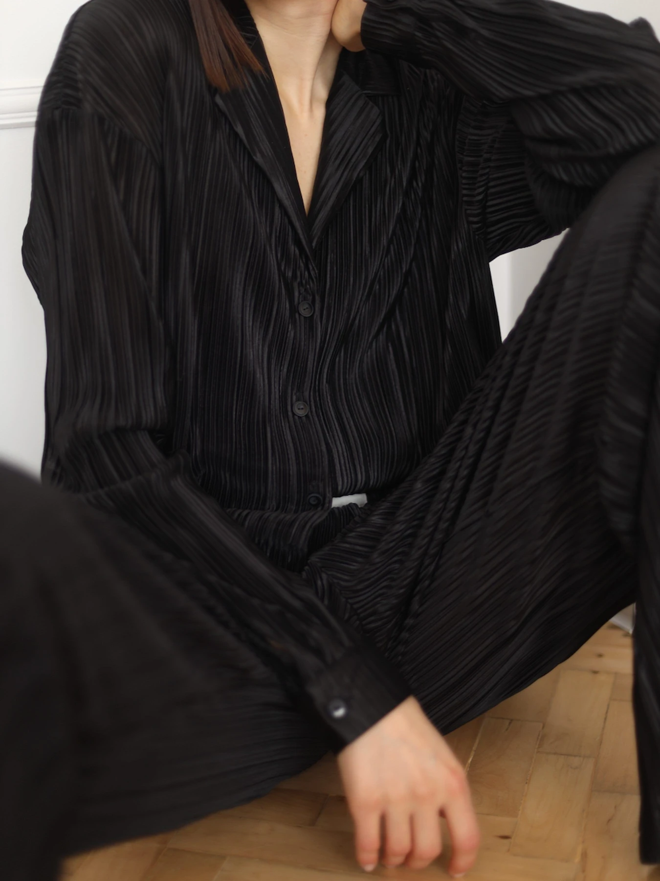 Брюки BUDZIKO Amelia модель AML-BLCK-PNTS-SS22 Фото