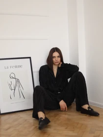Брюки BUDZIKO Amelia модель AML-BLCK-PNTS-SS22 Фото