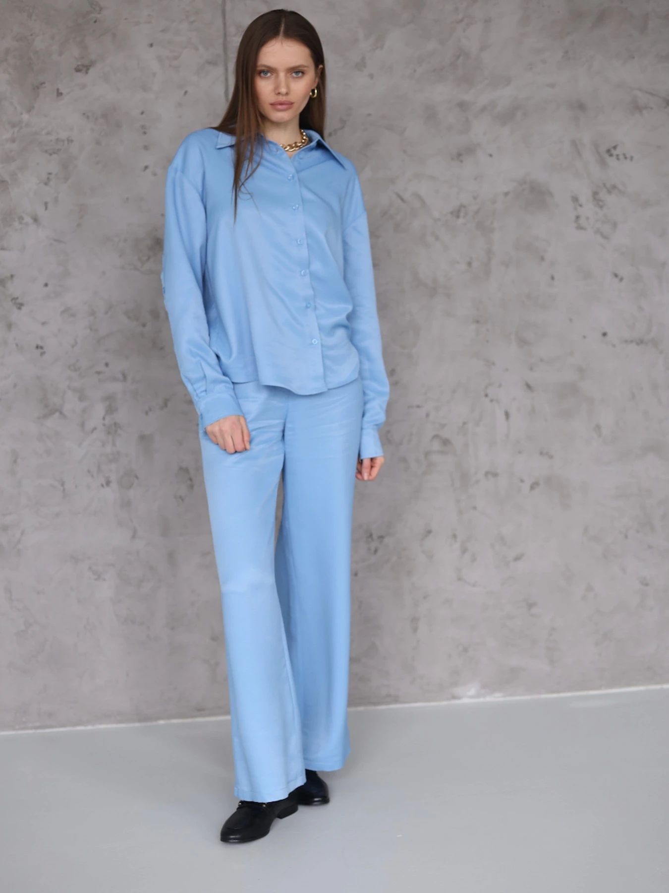 Брюки BUDZIKO Babyblue модель LI-BL-SLK-PTS Фото