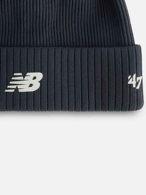 New Balance Striped Knit Ha Шапка колір чорний фото 3