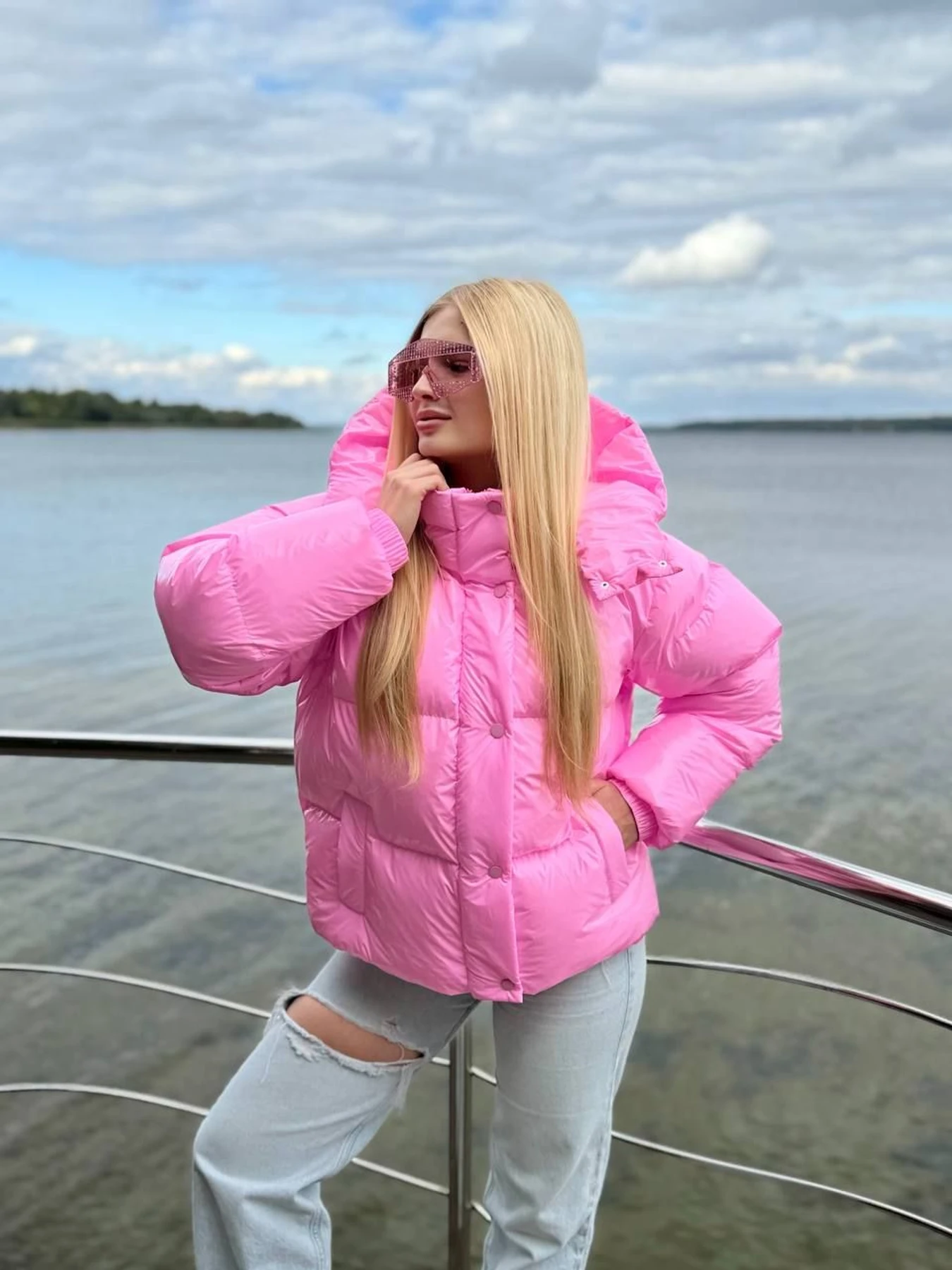 Куртки и дубленки Tian модель Stacy-T-PINK-LAK Фото