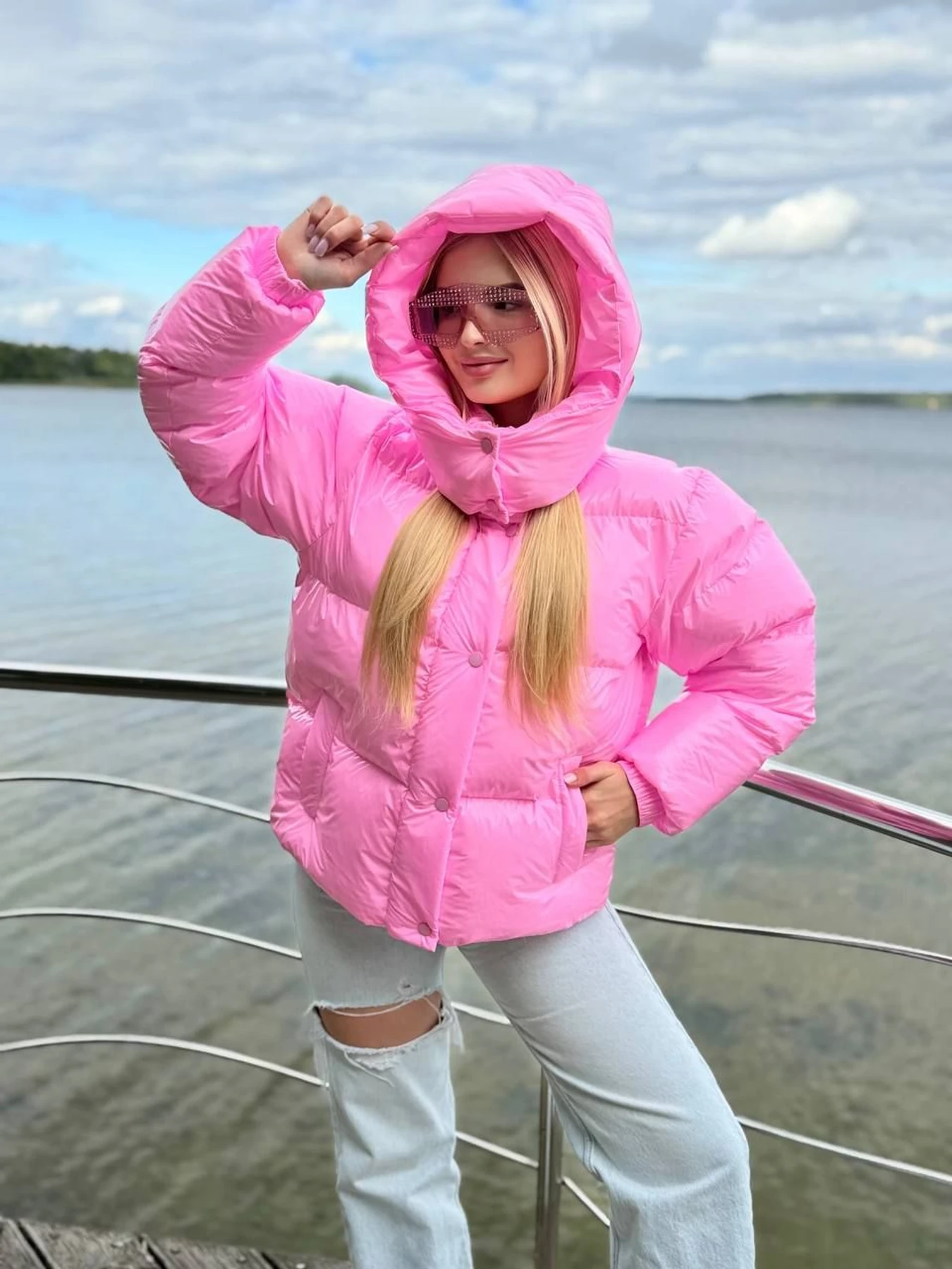 Куртки и дубленки Tian модель Stacy-T-PINK-LAK Фото
