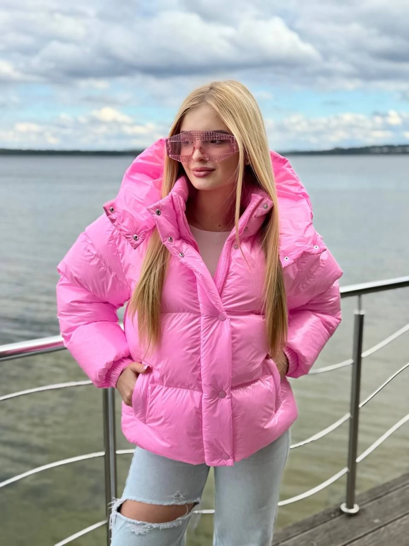 Куртки и дубленки Tian модель Stacy-T-PINK-LAK Фото