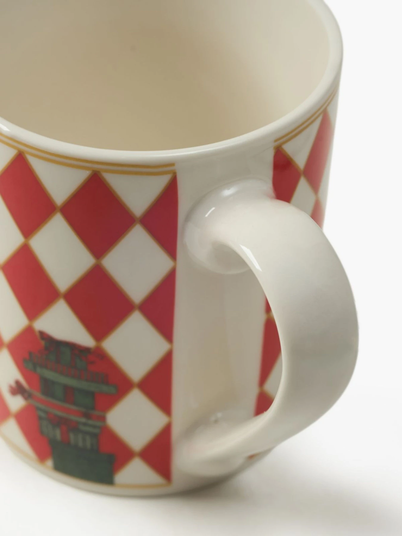 Чашка "Graphic Ritual" червона MBM HOME модель KP-156 RED/WHITE Фото