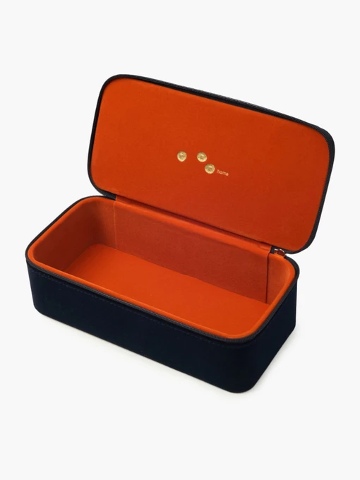 Органайзер для украшений "Адам и Ева" из бархата MBM HOME модель FH-58 DEEP BLUE/ORANGE Фото