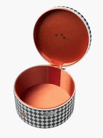 Органайзер для украшений "Адам и Ева" из искусственной кожи MBM HOME модель FH-61 PRINT/ORANGE Фото