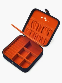 Органайзер для украшений "Адам и Ева" из бархата MBM HOME модель FH-63 DEEP BLUE/ORANGE Фото