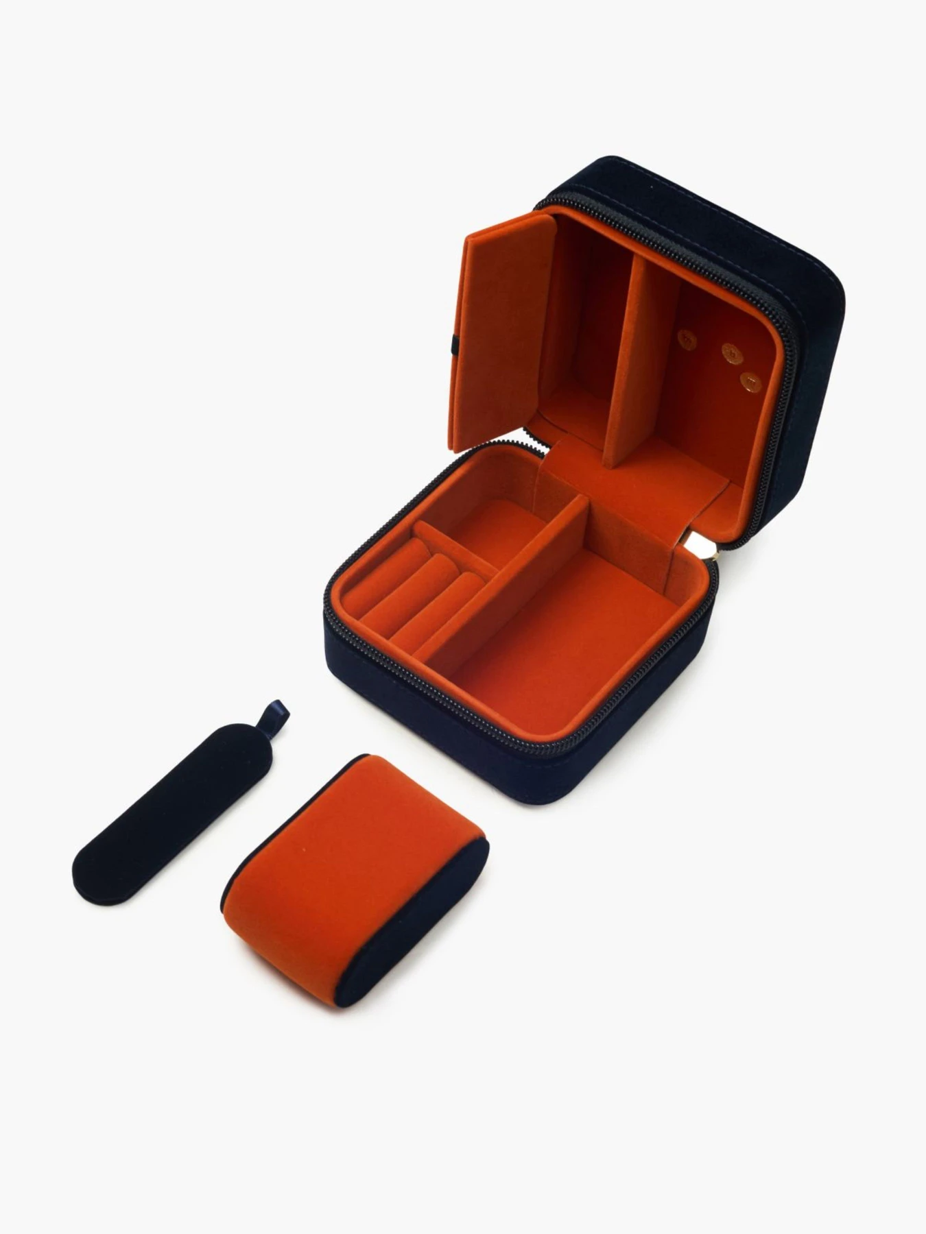 Органайзер для украшений "Адам и Ева" из бархата MBM HOME модель FH-64 DEEP BLUE/ORANGE Фото