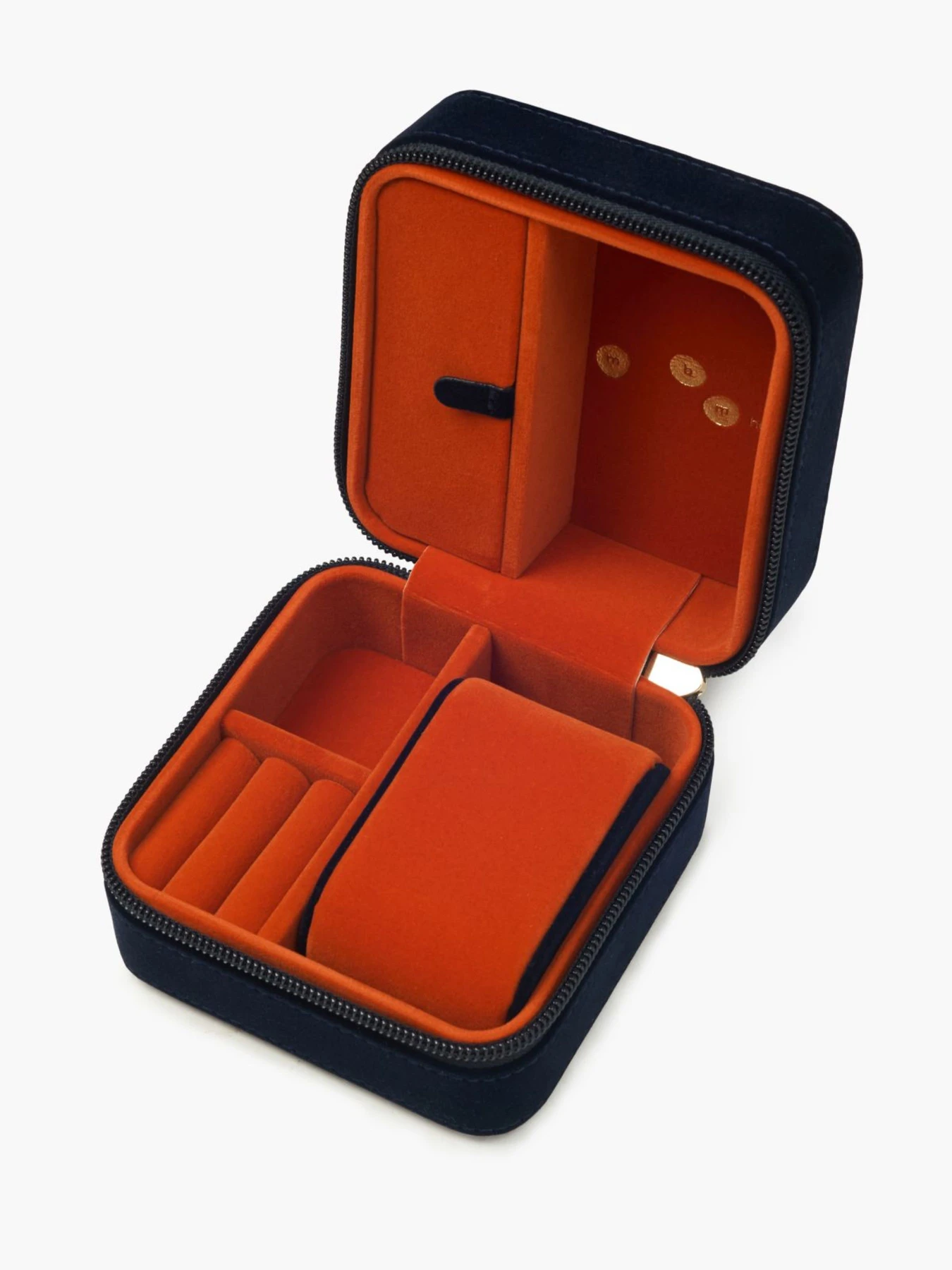 Органайзер для украшений "Адам и Ева" из бархата MBM HOME модель FH-64 DEEP BLUE/ORANGE Фото