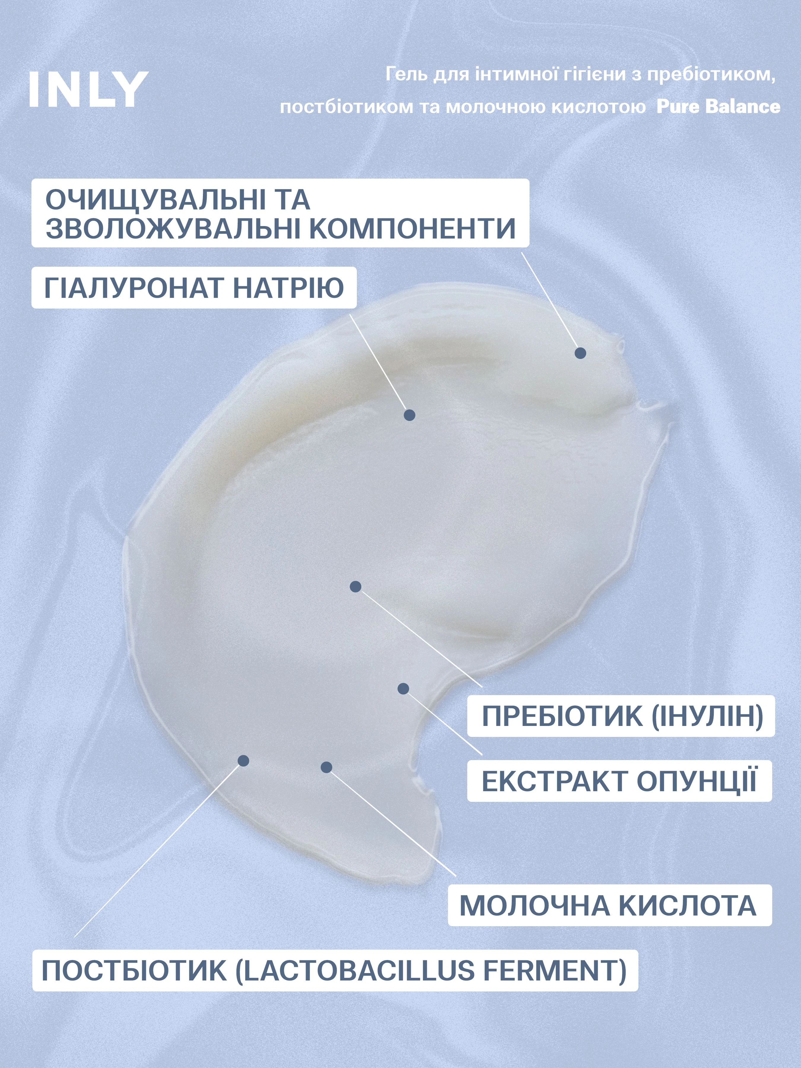 Гель для інтимної гігієни Pure Balance INLY фото 3