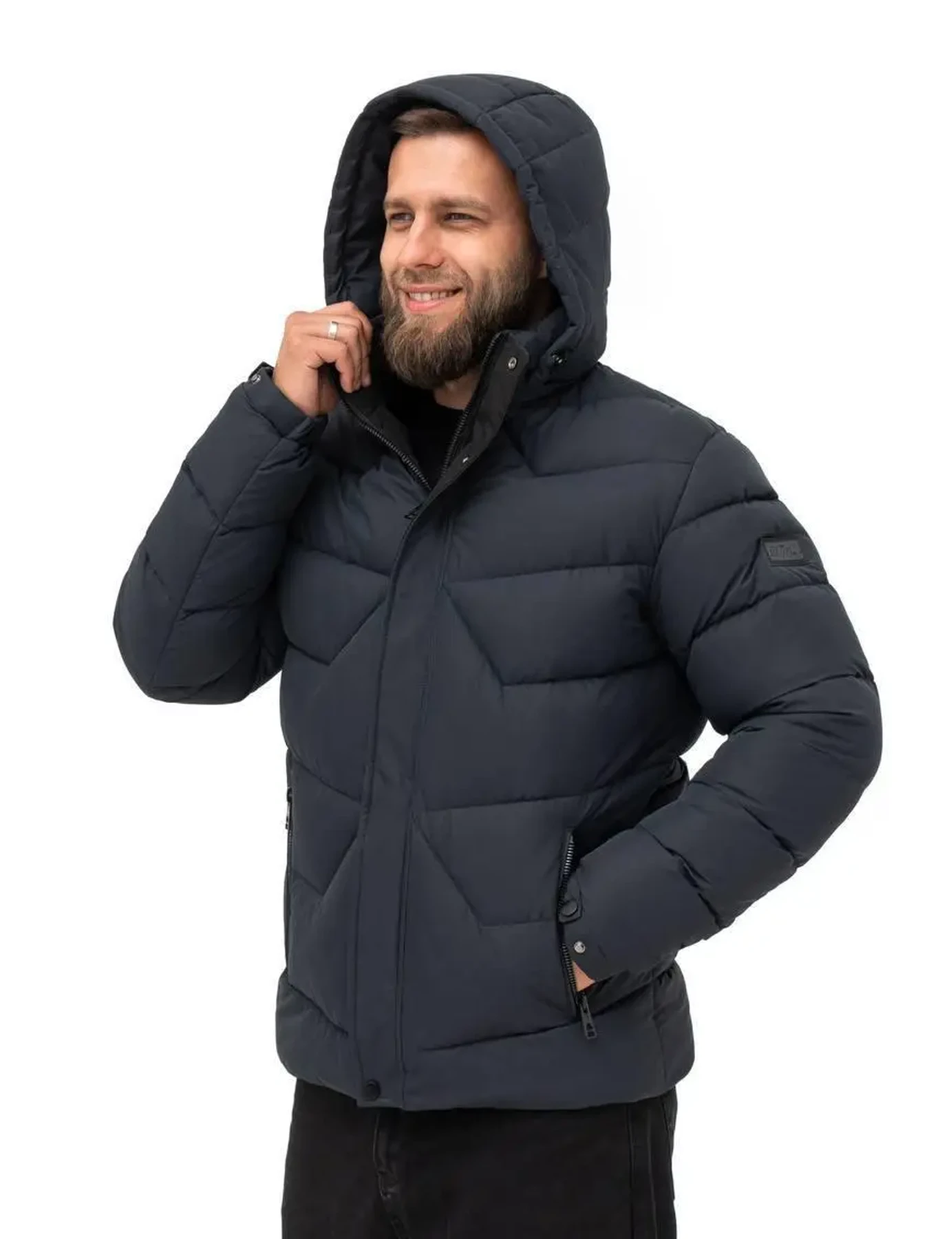 Куртки и дубленки UVENTUM модель 159-DVL-BLU Фото