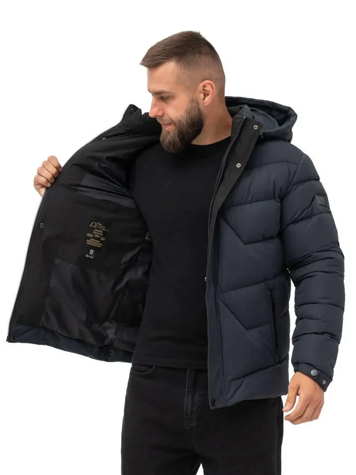 Куртки и дубленки UVENTUM модель 159-DVL-BLU Фото