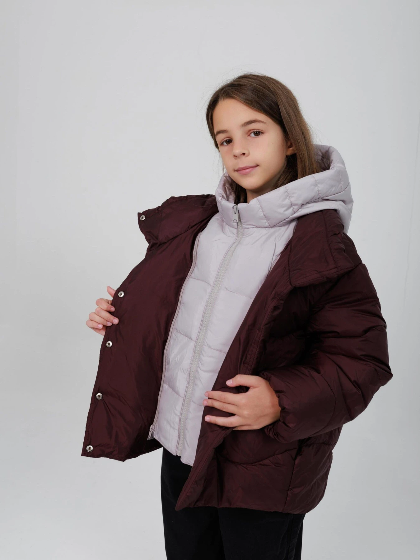 Куртки и дубленки Cvetkov модель cvet5227-burgund Куртки и дубленки Cvetkov модель cvet5227-burgund Фото