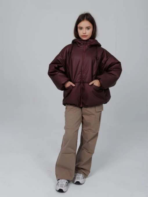 Куртки и дубленки Cvetkov модель cvet5212-burgundq Фото
