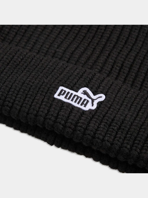 PUMA Ess No.1 Logo Patch Beanie Шапка колір чорний фото 3
