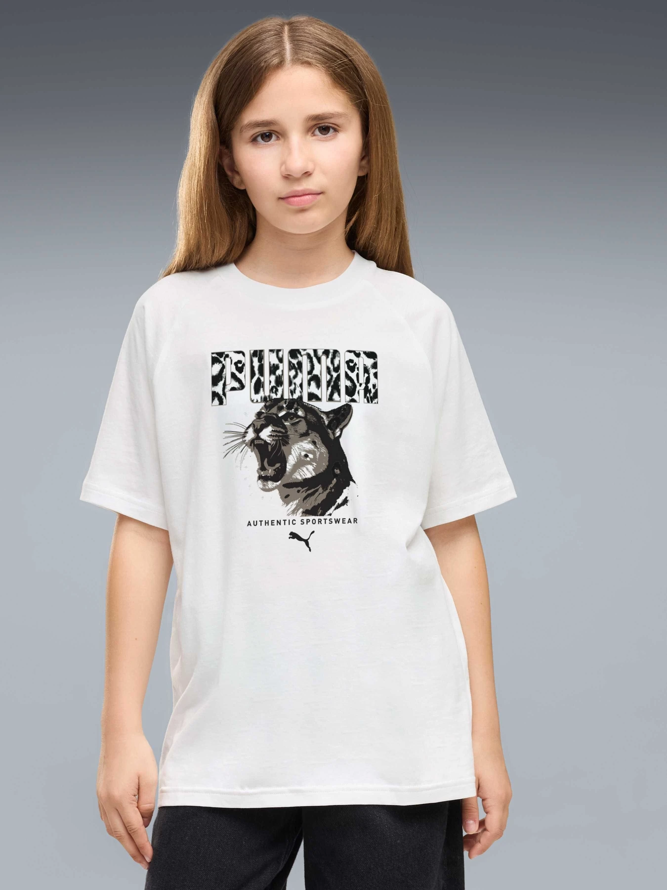 Футболки і поло PUMA Graphics Animal Relaxed Tee модель 694846 Футболки і поло PUMA Graphics Animal Relaxed Tee модель 694846 Фото