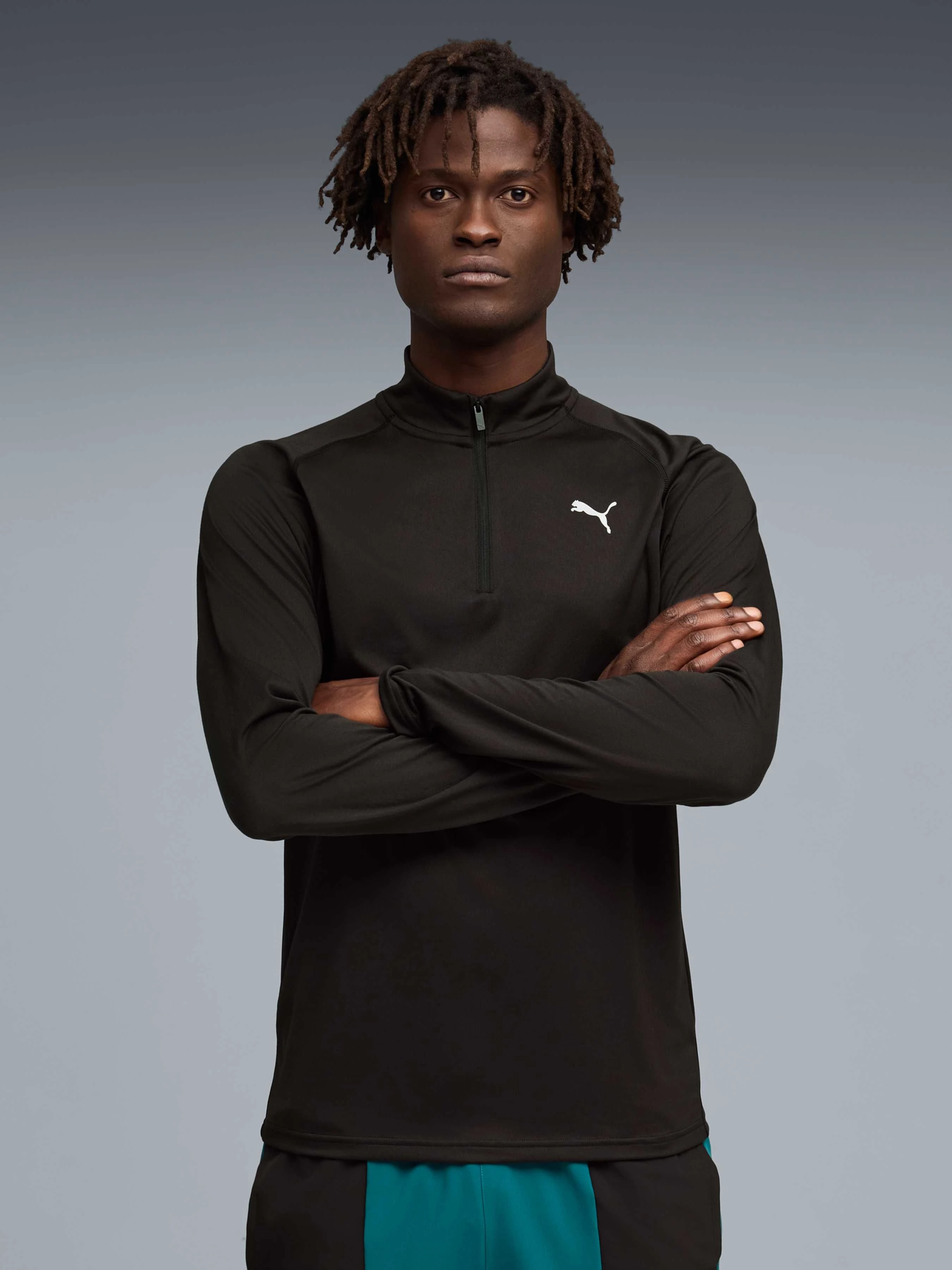 Чоловіча Спортивна кофта PUMA M Pwrtrain Fab Mix 1/4 Zip фото 3