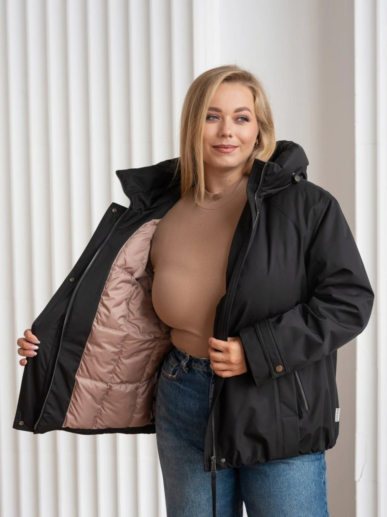 Куртки та дублянки UVENTUM модель 1233-r-BLC Куртки та дублянки UVENTUM модель 1233-r-BLC Фото