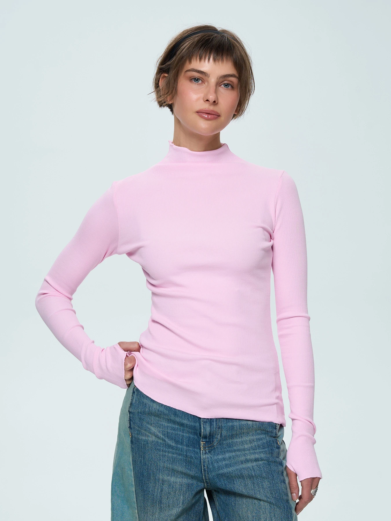 Свитеры и кардиганы Роза модель 241206_soft_pink Свитеры и кардиганы Роза модель 241206_soft_pink Фото