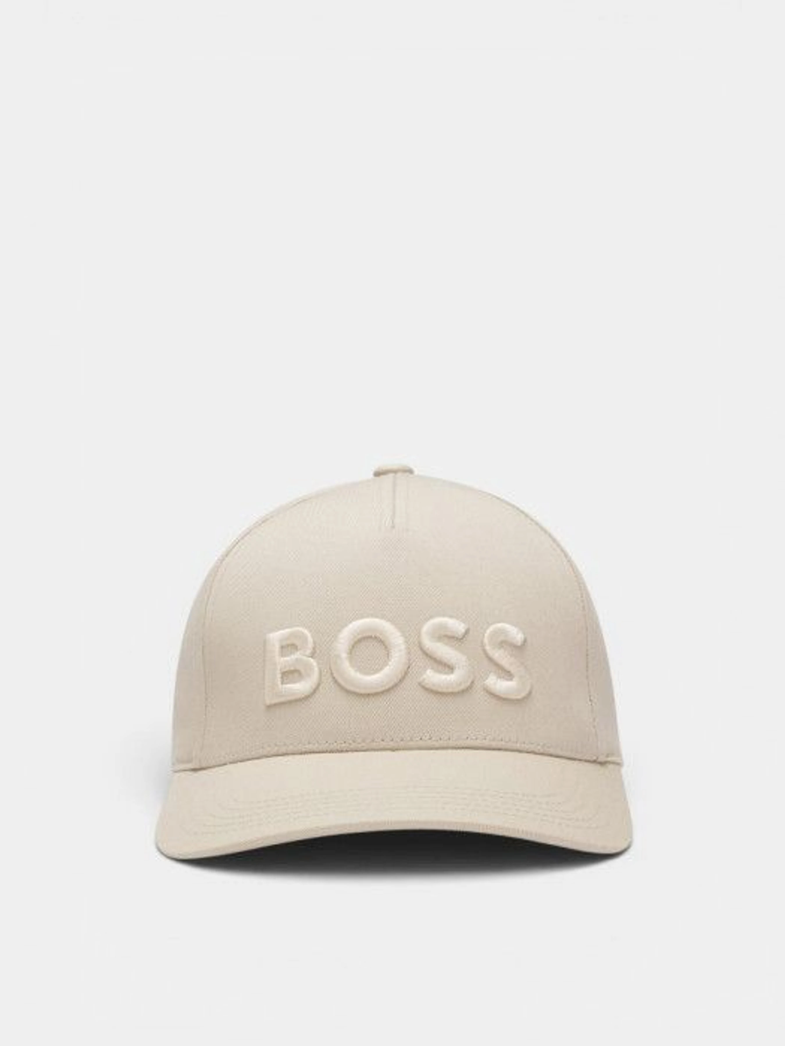 BOSS Кепка колір бежевий фото 2