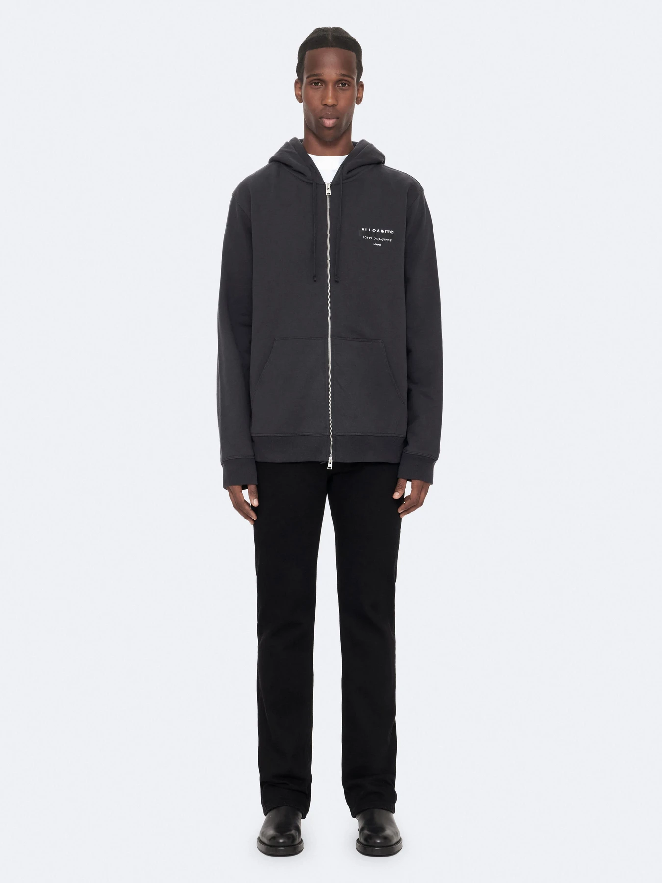 Худи и свитшоты All Saints Redact Zip модель M025ND Фото