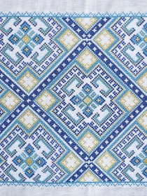Вишитий рушник Синій Едельвіка модель 270-26/09 Фото