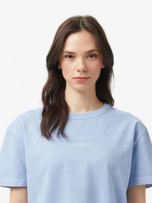 Бавовняна Жіноча Футболка Lacoste фото 2