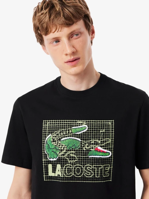 Бавовняна Чоловіча Футболка Lacoste фото 2