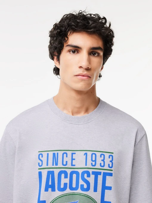 Бавовняна Чоловіча Футболка Lacoste фото 2
