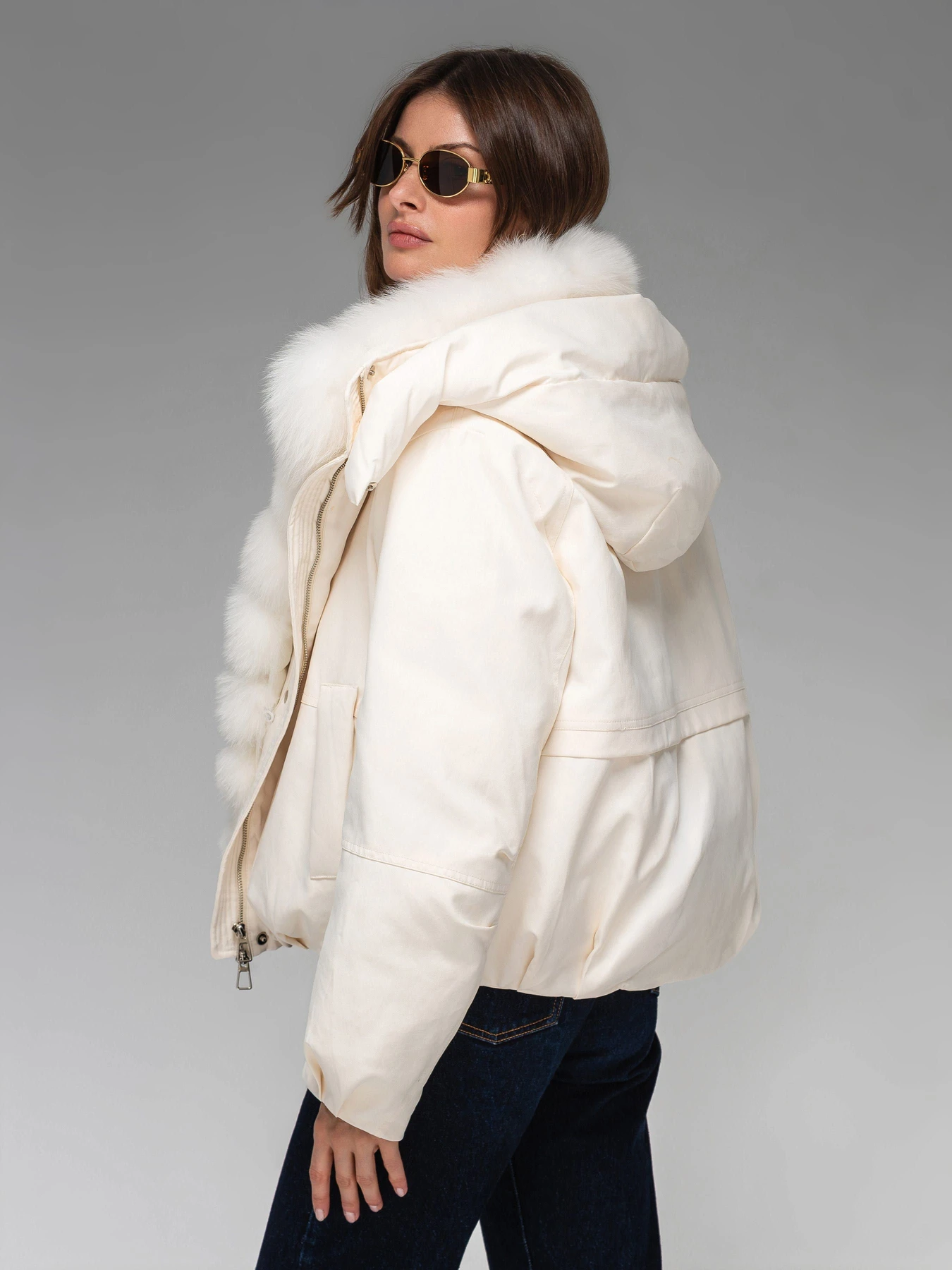 Куртки та дублянки VIVA WEAR 8829 модель 8829-milky Куртки та дублянки VIVA WEAR 8829 модель 8829-milky Фото