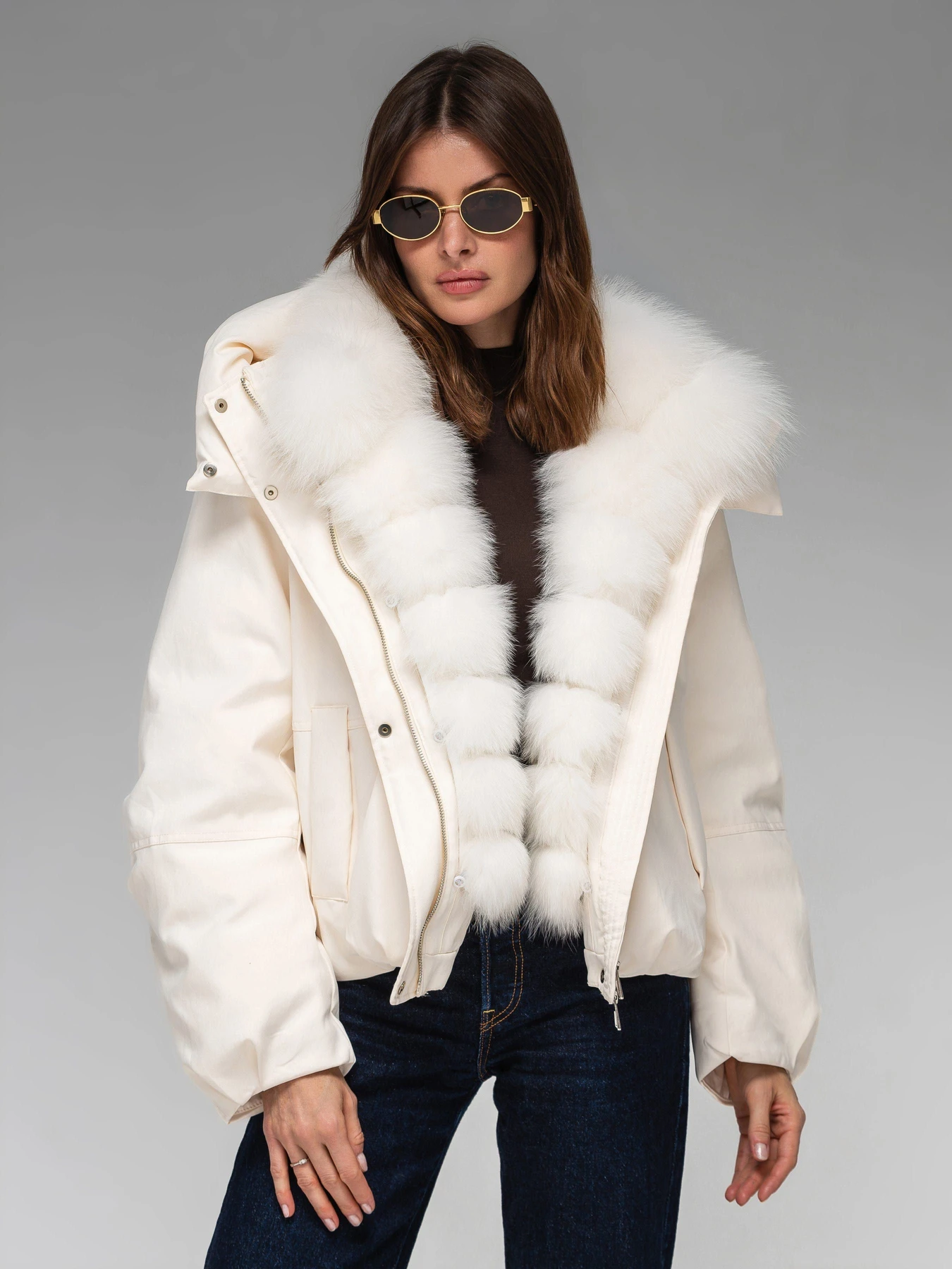 Куртки та дублянки VIVA WEAR 8829 модель 8829-milky Куртки та дублянки VIVA WEAR 8829 модель 8829-milky Фото