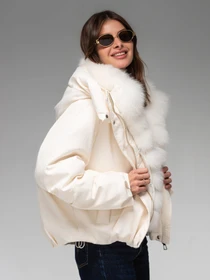 Куртки та дублянки VIVA WEAR 8829 модель 8829-milky Фото