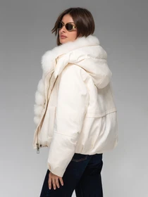 Куртки та дублянки VIVA WEAR 8829 модель 8829-milky Фото
