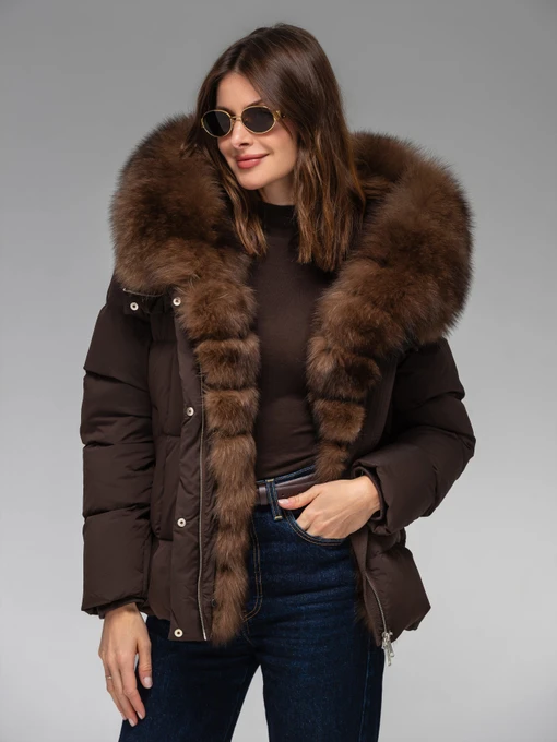 Куртки та дублянки VIVA WEAR 8826 модель 8826-brown Фото