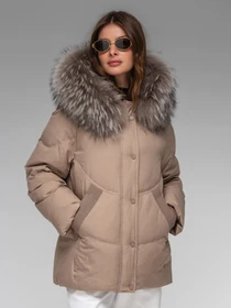 Куртки та дублянки Vo-Tarun 093 модель 093 -beige Фото