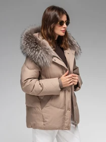Куртки та дублянки Vo-Tarun 093 модель 093 -beige Фото