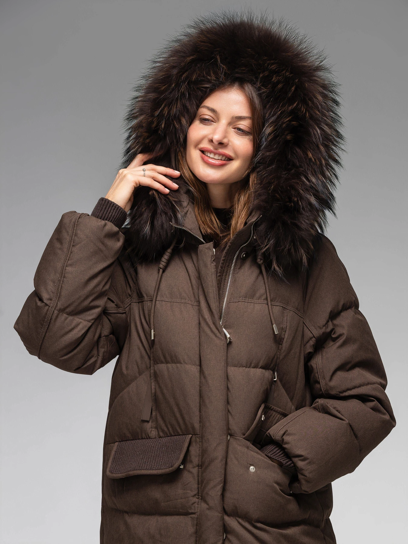 Куртки и дубленки Vo-Tarun 075 модель 075 -brown Куртки и дубленки Vo-Tarun 075 модель 075 -brown Фото