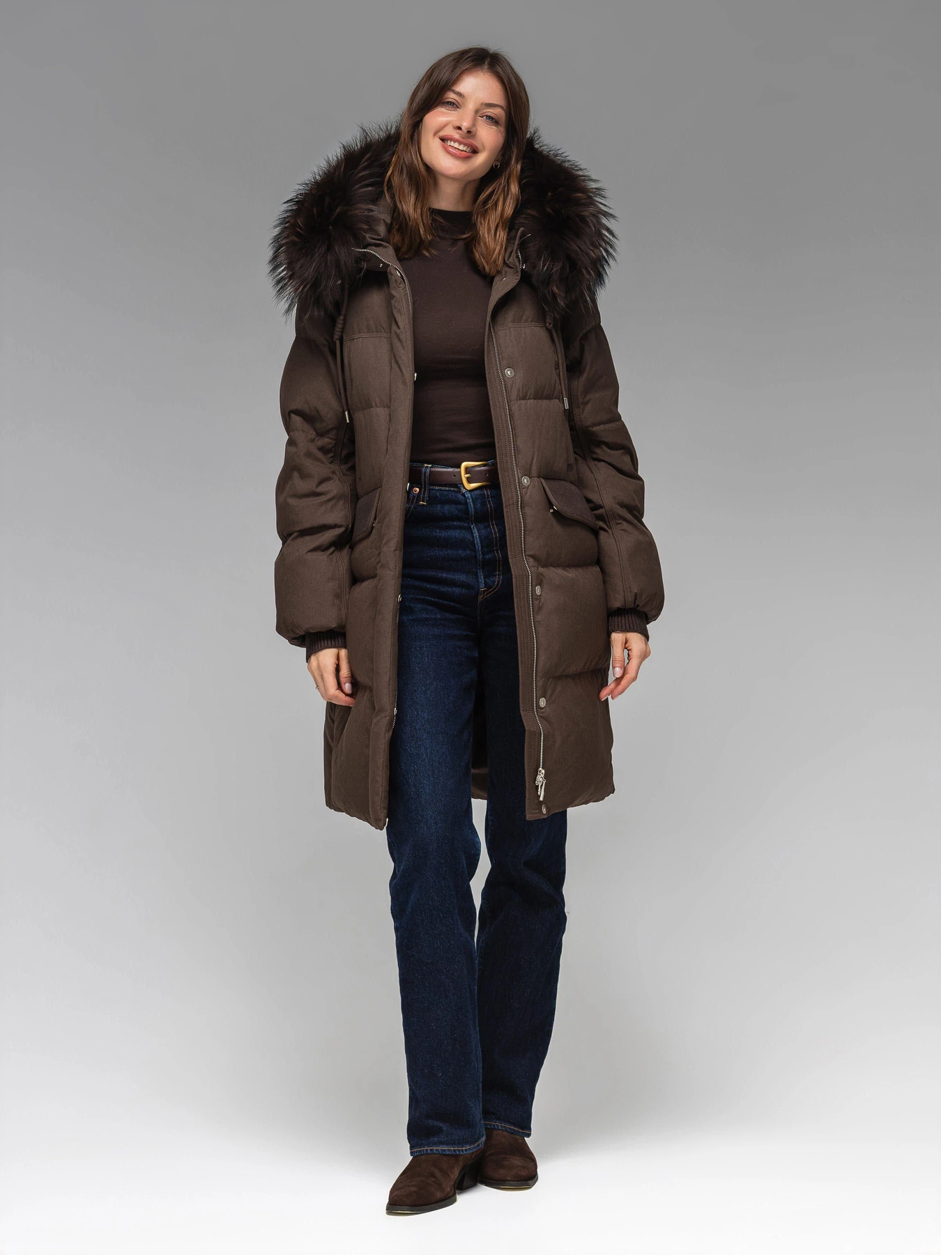 Куртки и дубленки Vo-Tarun 075 модель 075 -brown Куртки и дубленки Vo-Tarun 075 модель 075 -brown Фото