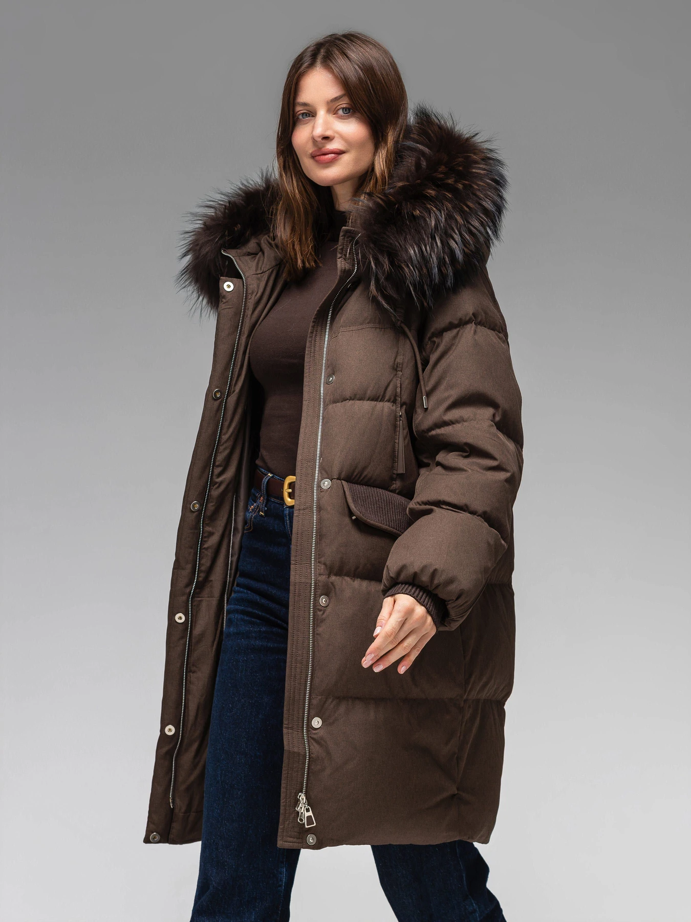 Куртки и дубленки Vo-Tarun 075 модель 075 -brown Куртки и дубленки Vo-Tarun 075 модель 075 -brown Фото