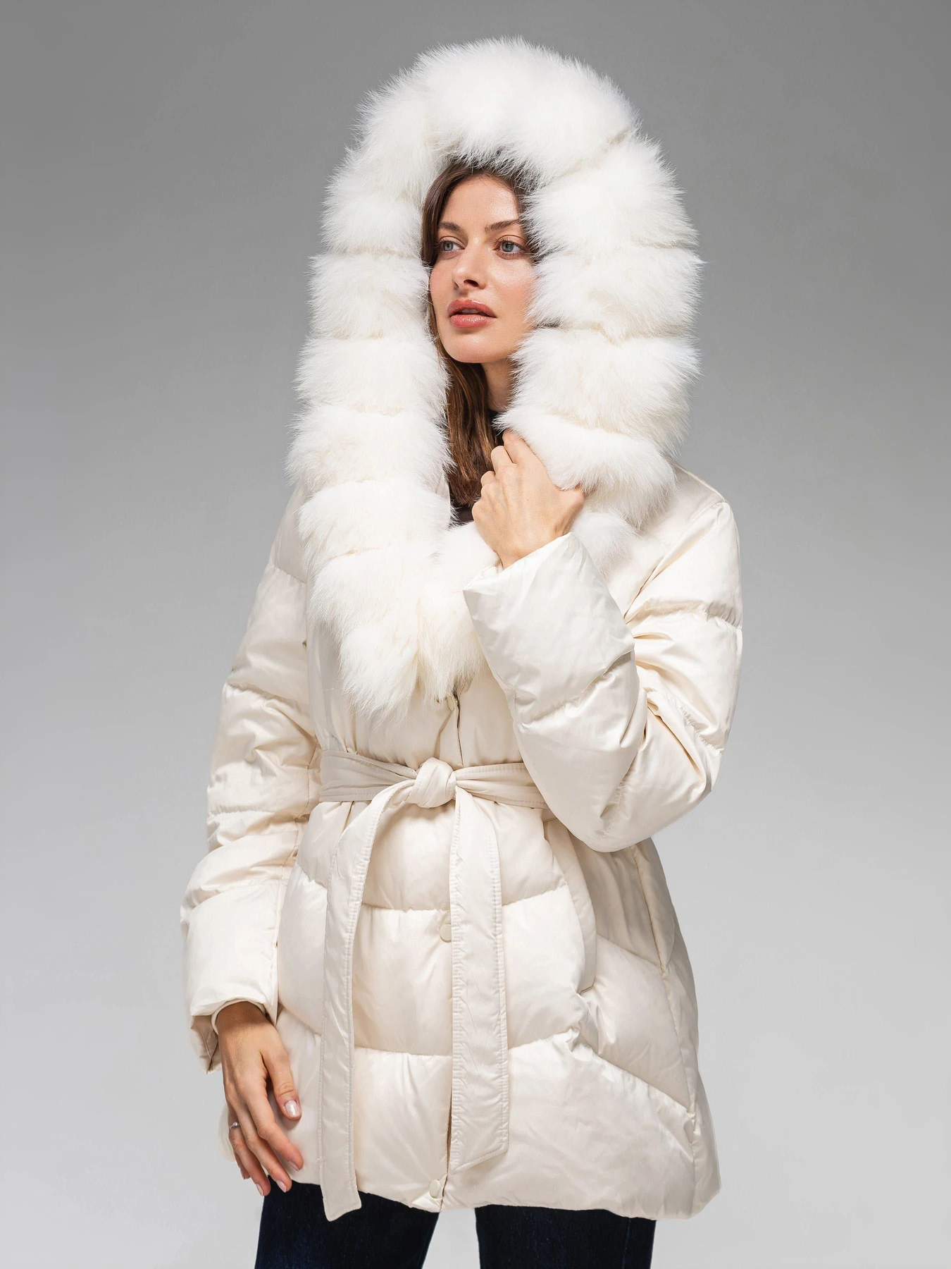 Куртки та дублянки VIVA WEAR 8160 модель 8160-milky Куртки та дублянки VIVA WEAR 8160 модель 8160-milky Фото
