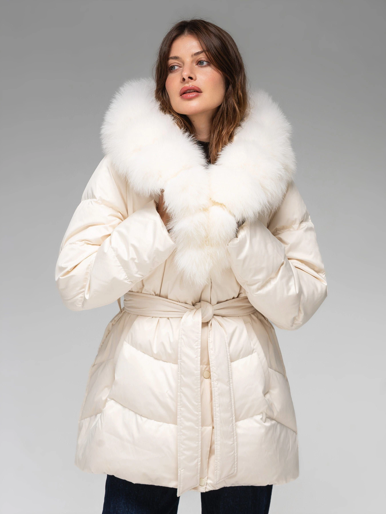 Куртки та дублянки VIVA WEAR 8160 модель 8160-milky Куртки та дублянки VIVA WEAR 8160 модель 8160-milky Фото