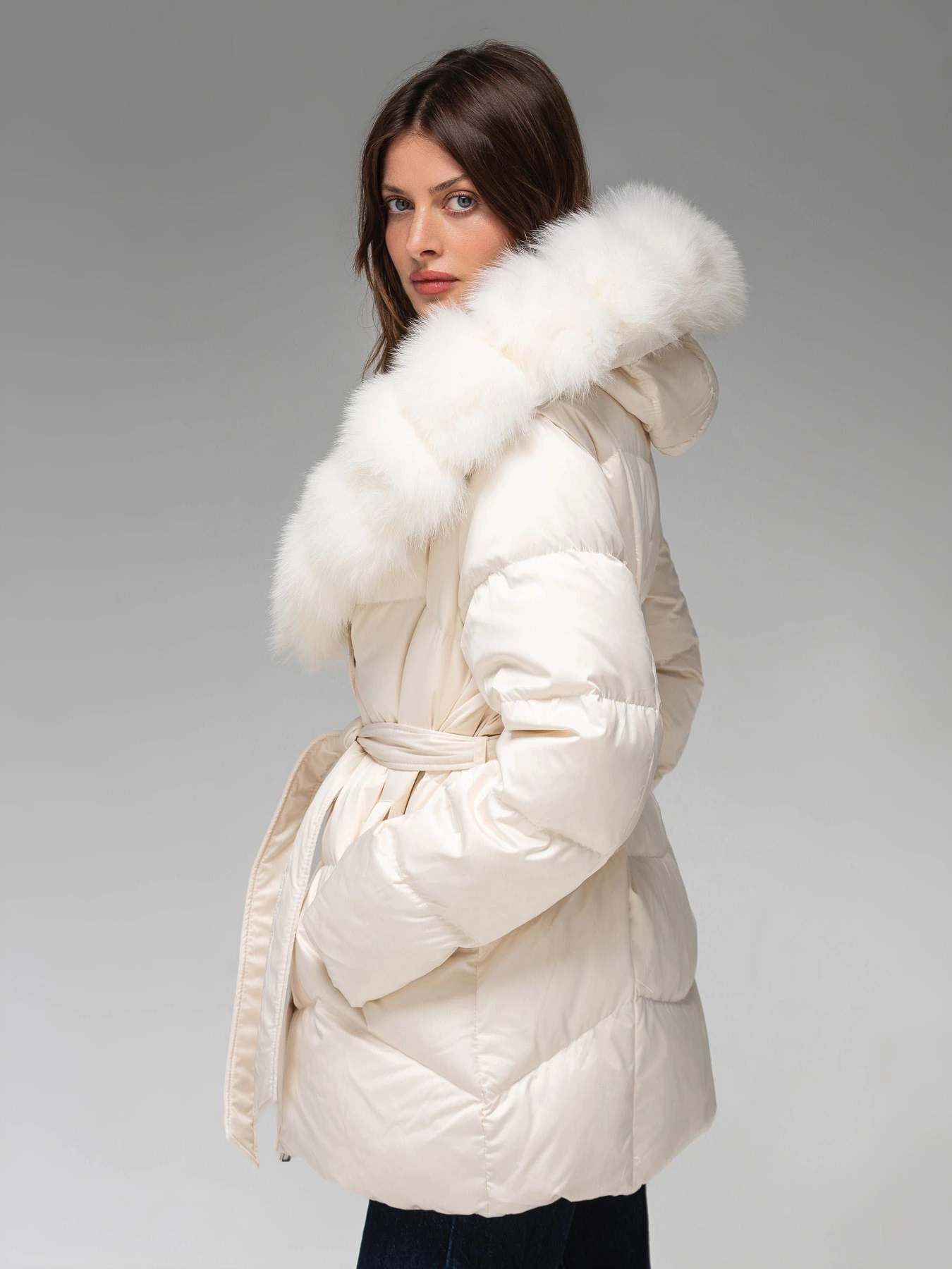 Куртки та дублянки VIVA WEAR 8160 модель 8160-milky Куртки та дублянки VIVA WEAR 8160 модель 8160-milky Фото